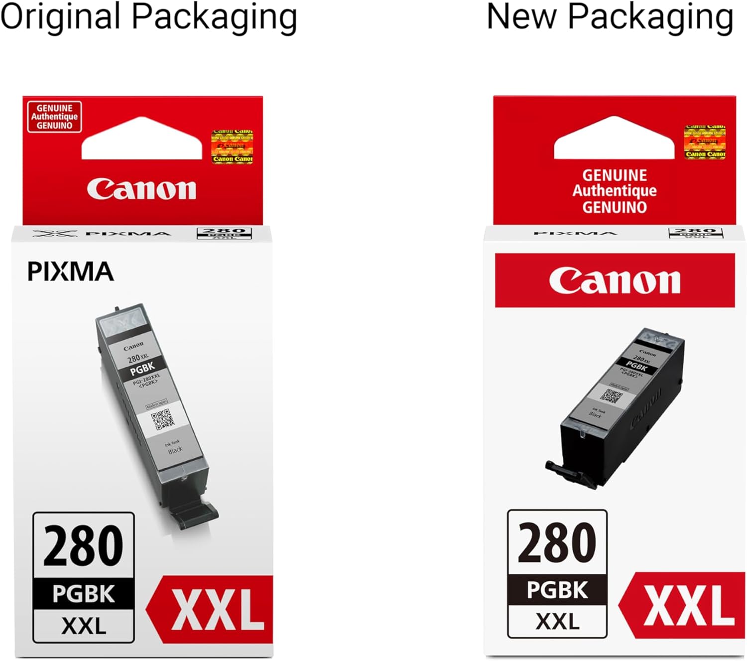 Canon PGI-280XXL Genuine Pigment Black Ink Tank, Compatible with TR8520, TS9120,TS8120, TS6120, TS9521C/a, TS9520/a, TS8220, TS6220, TS8320, TS6320, TS702/a, and TR8620/a Series Printers - 4