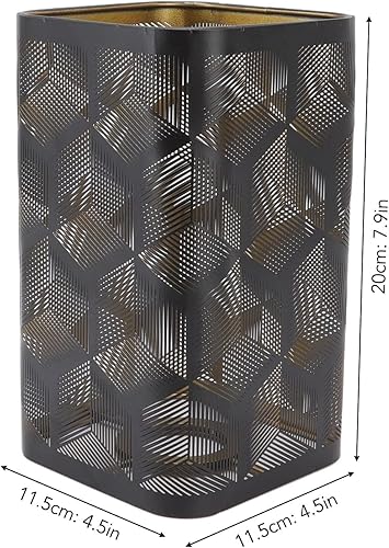 Miniatura 4 de Pantallas de lámpara de repuesto para lámparas de mesa, pantallas decorativas modernas E27 E26, pantalla cuadrada desmontable de metal, pantalla de