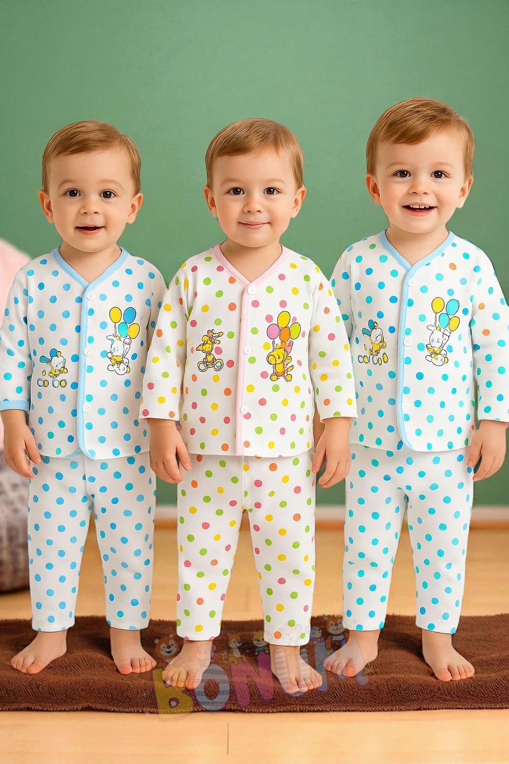 BONUM Smart and Snazzy Kids Clothing Set, Trendy Kids Outfit Set for Fashionable Fun Pack of 3Pcs 2