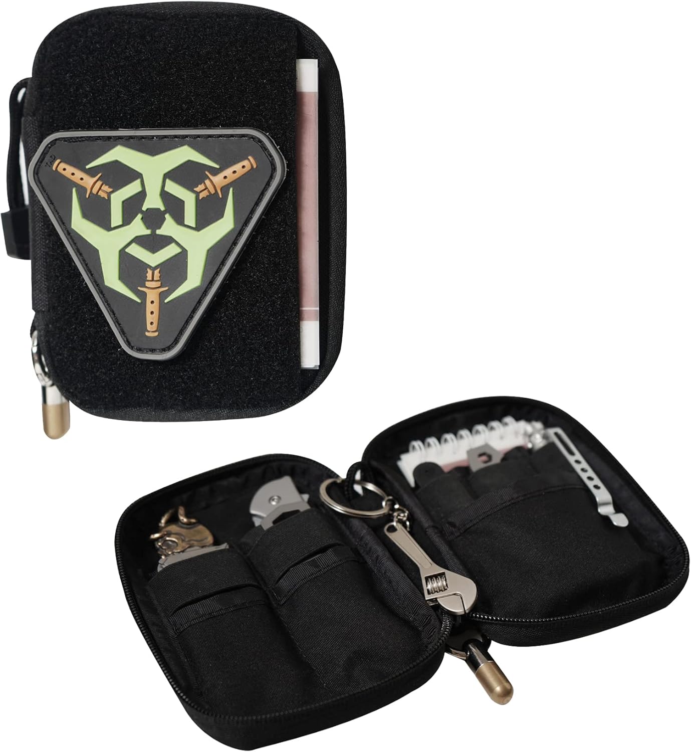 Pocket Organizer, EDC Pouch with DIY Patch Area, Mighty Pouch EDC