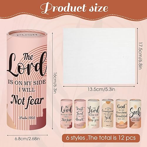 Miniatura 60 de Outus 12 soportes para cilindros de pañuelos de automóvil con 3 capas de pañuelos faciales a granel negro y blanco redondo para pañuelos, cajas