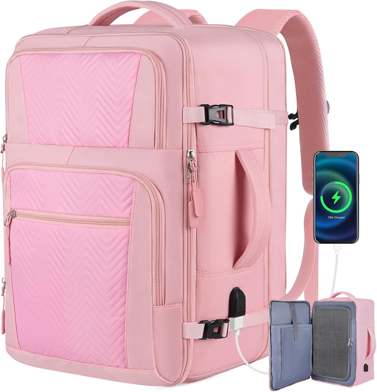 Large Travel Backpack, Airline Approved 40L Carry On