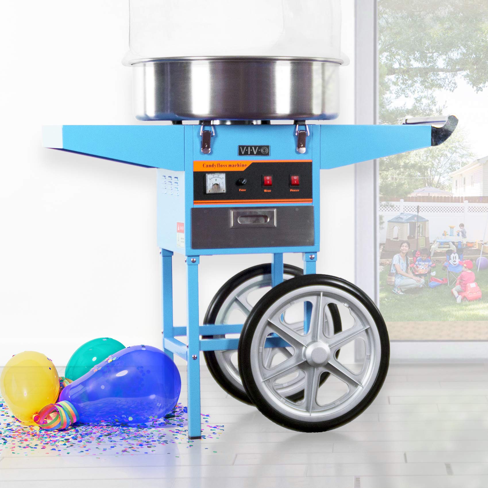 Amazon.com: VIVO 1030W Mobile Electric Cotton Candy Machine Cart