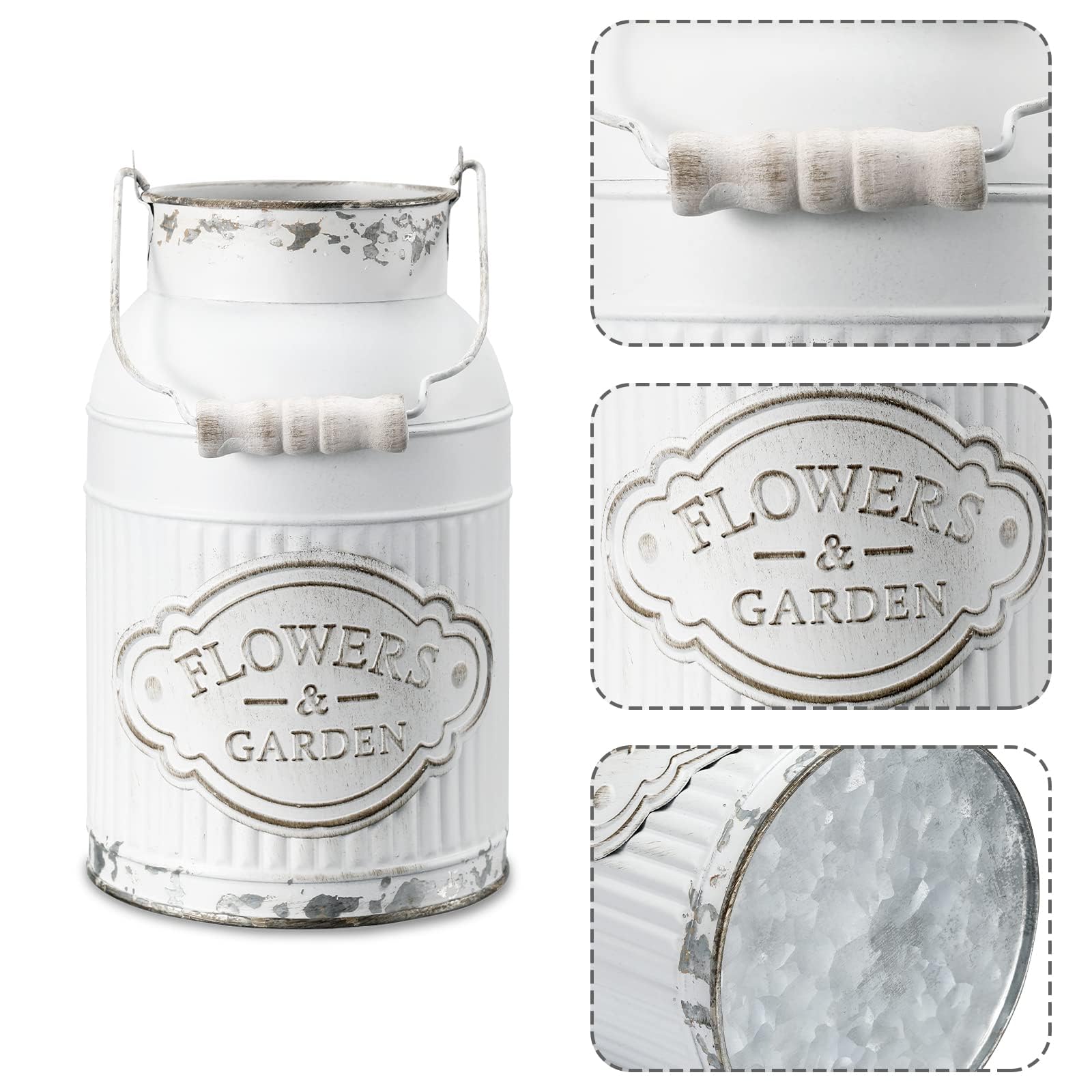 Pichet En Métal Style Shabby Chic Rétro Pour Mariage