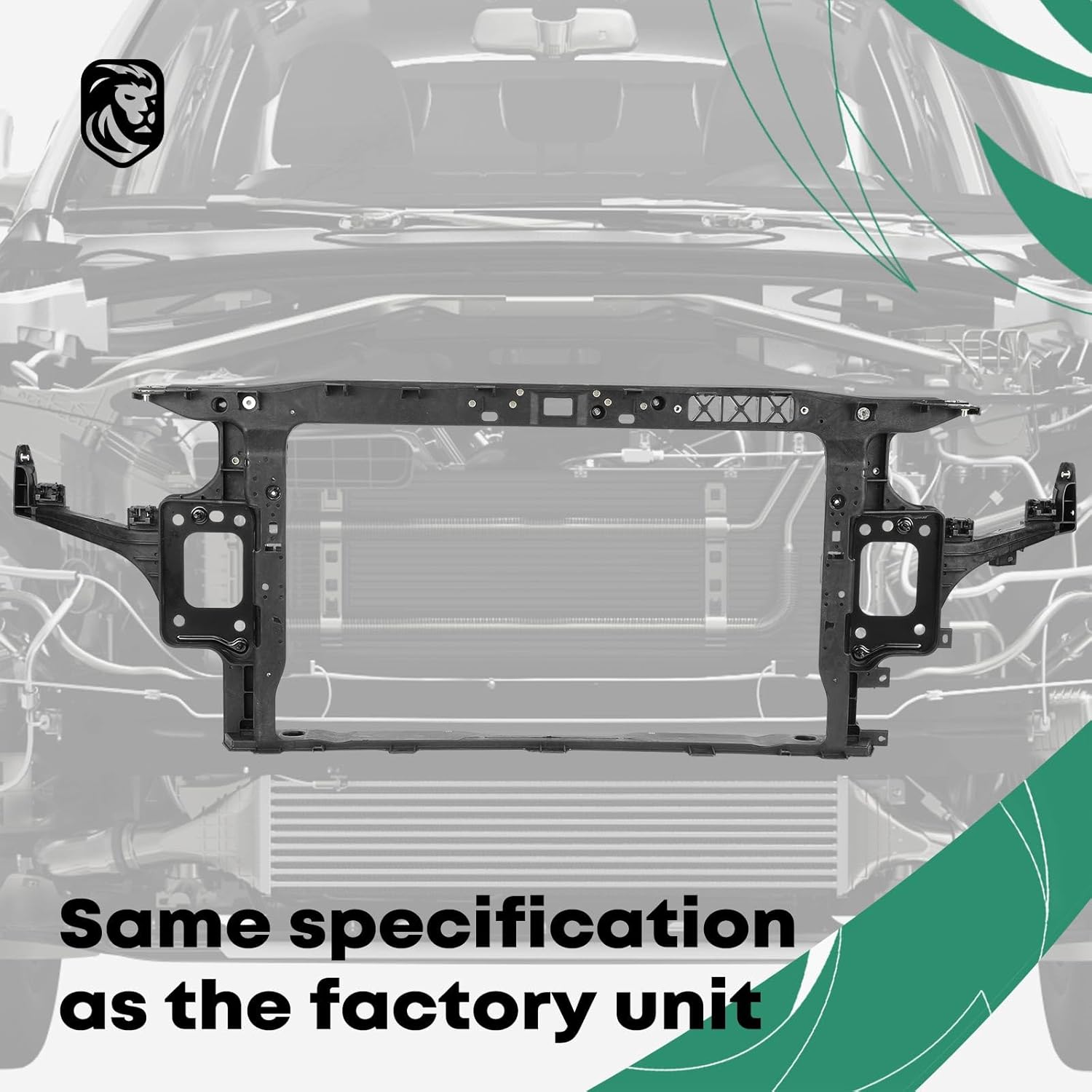 YHTAUTO Radiator Support Fit for 2018-2020 Hyundai Elantra GT, Radiator Core Support Assembly