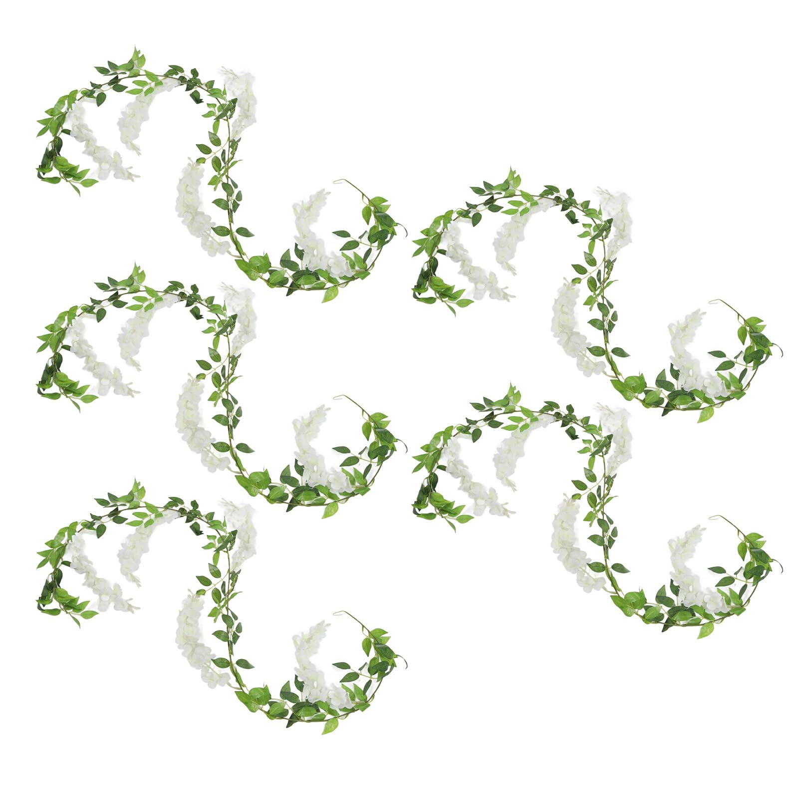Fleurs de glycine artificielles réalistes et durables pour arche de fête extérieure