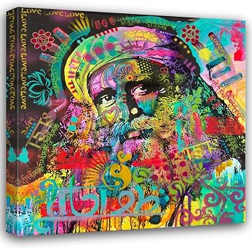 ArtDirect Sadhguru 36x36 Huge Gallery Wrapped Canvas Museum Art by Dean Russo Collection