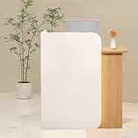 Banco Reception Moderno Con Luci LED - 80 Cm, Legno MDF, Per Negozi, Hotel, Uffici, Bianco - Foto 11