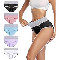 wirarpa Mutande Donna Vita Alta Slip Cotone Mutantina Elastiche Pantaloncini Post