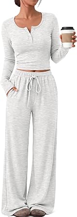 Trendy Queen Womens 2 Piece Matching Lounge Sets 2026 Fall Fashion Outfits