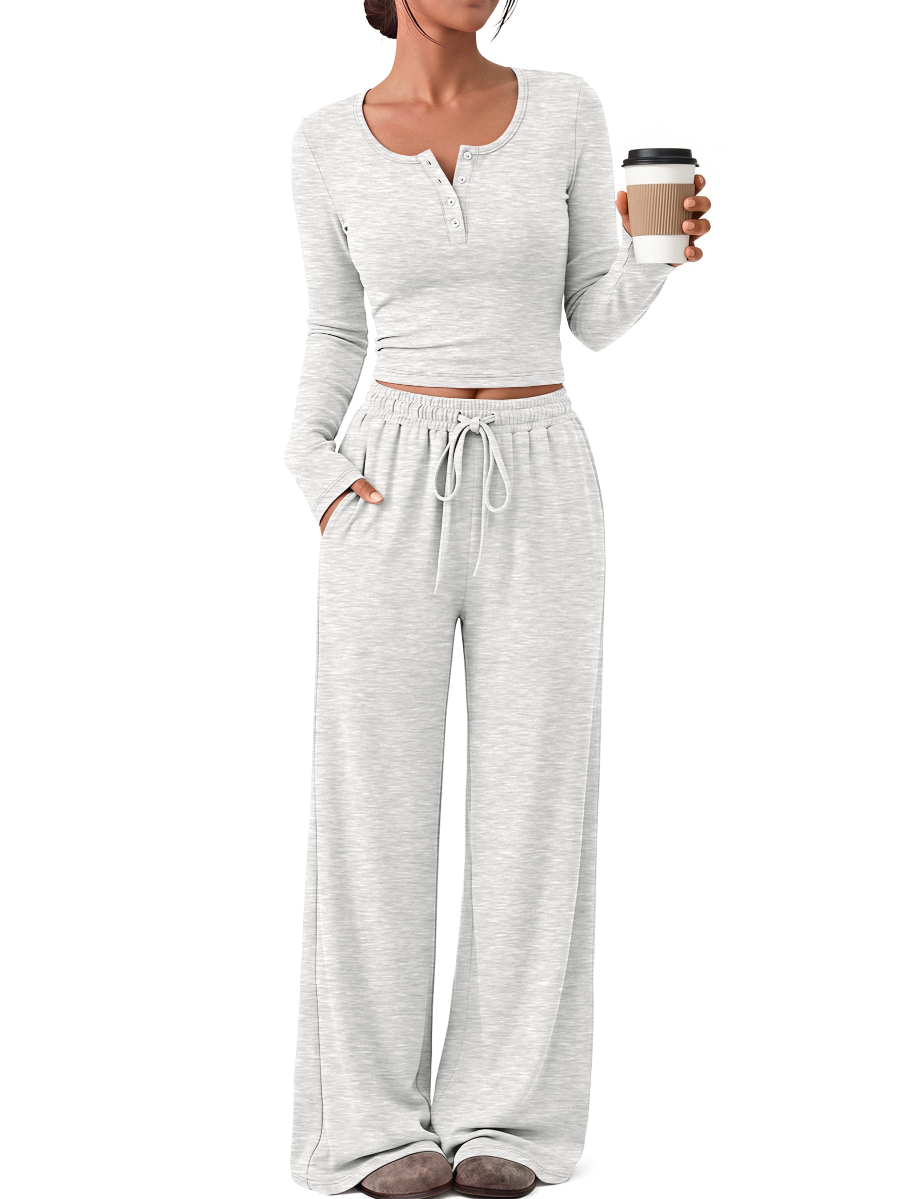 Trendy Queen Womens 2 Piece Matching Lounge Sets 2026 Fall Fashion Outfits