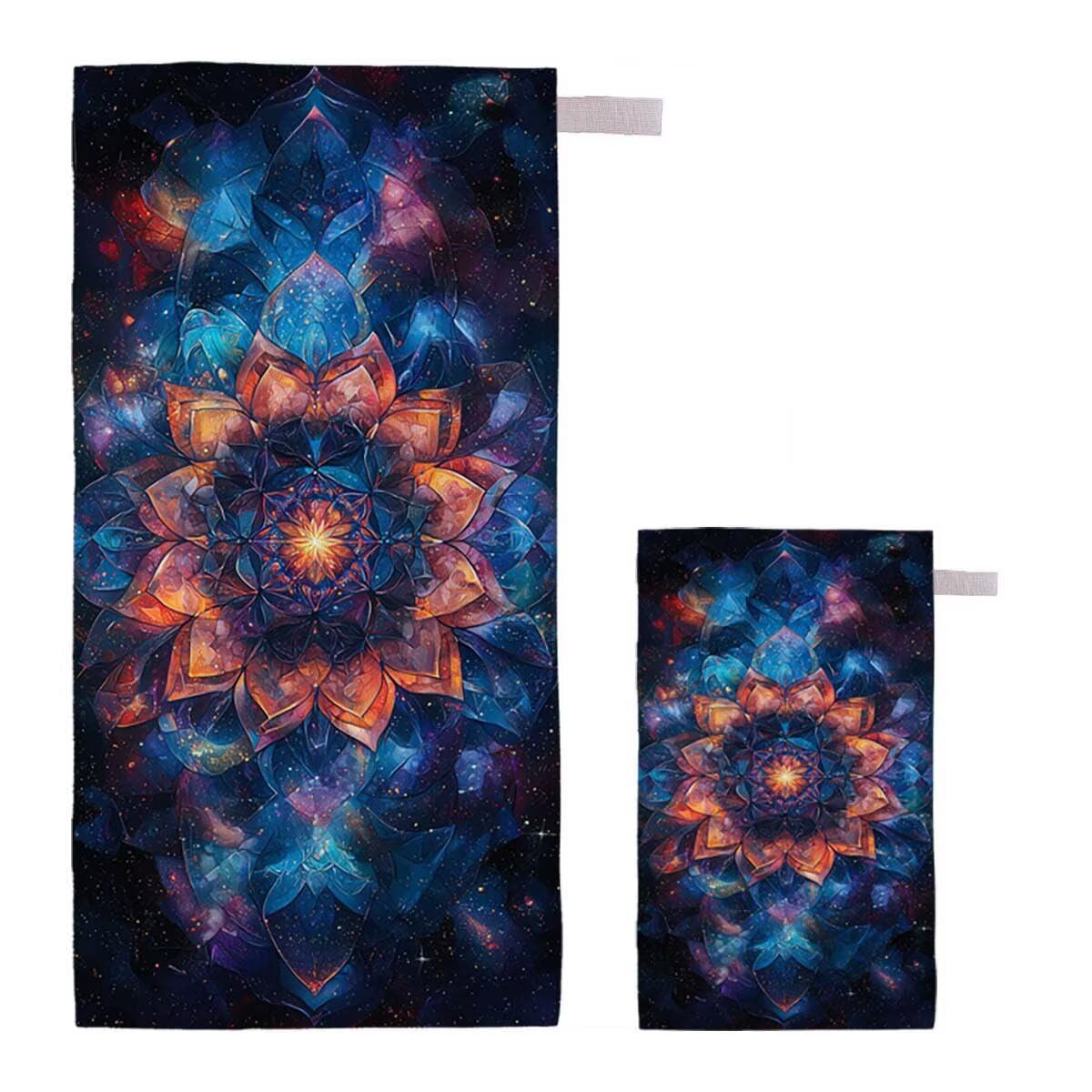 Telo Mare XXL 100x200cm/35x70cm, 2 Set Telo Mare Microfibra Sogno Asciugamano Palestra Uomo, Antisabbia, Leggero, Asciugatura Rapida, Teli da Spiaggia Grandi Accessori per Camping Natation Yoga J-58