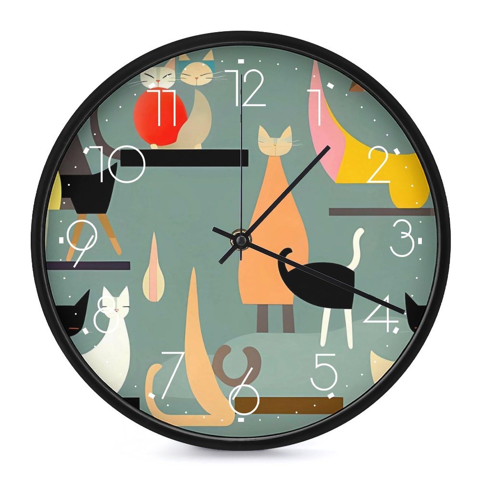 Horloge murale ronde de 25,4 cm pour salle de bain : étanche et lisible