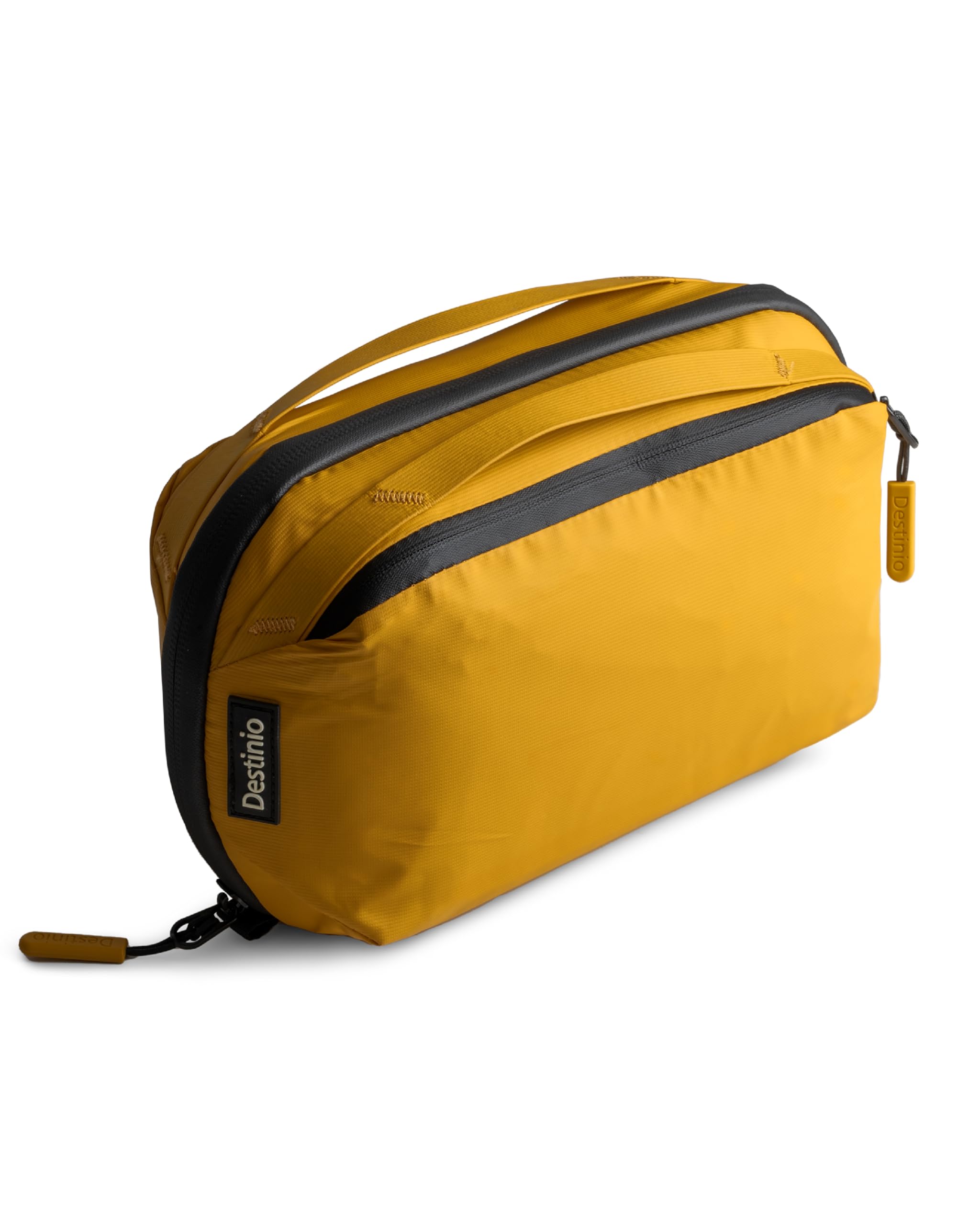 Toiletry Bag for Men and Women - Waterproof Organizer with Hanging Hook - Travel Pouch and Shaving Kit Bag for Men, Cosmetic and Make up Pouches for Women (Yellow)-image-36