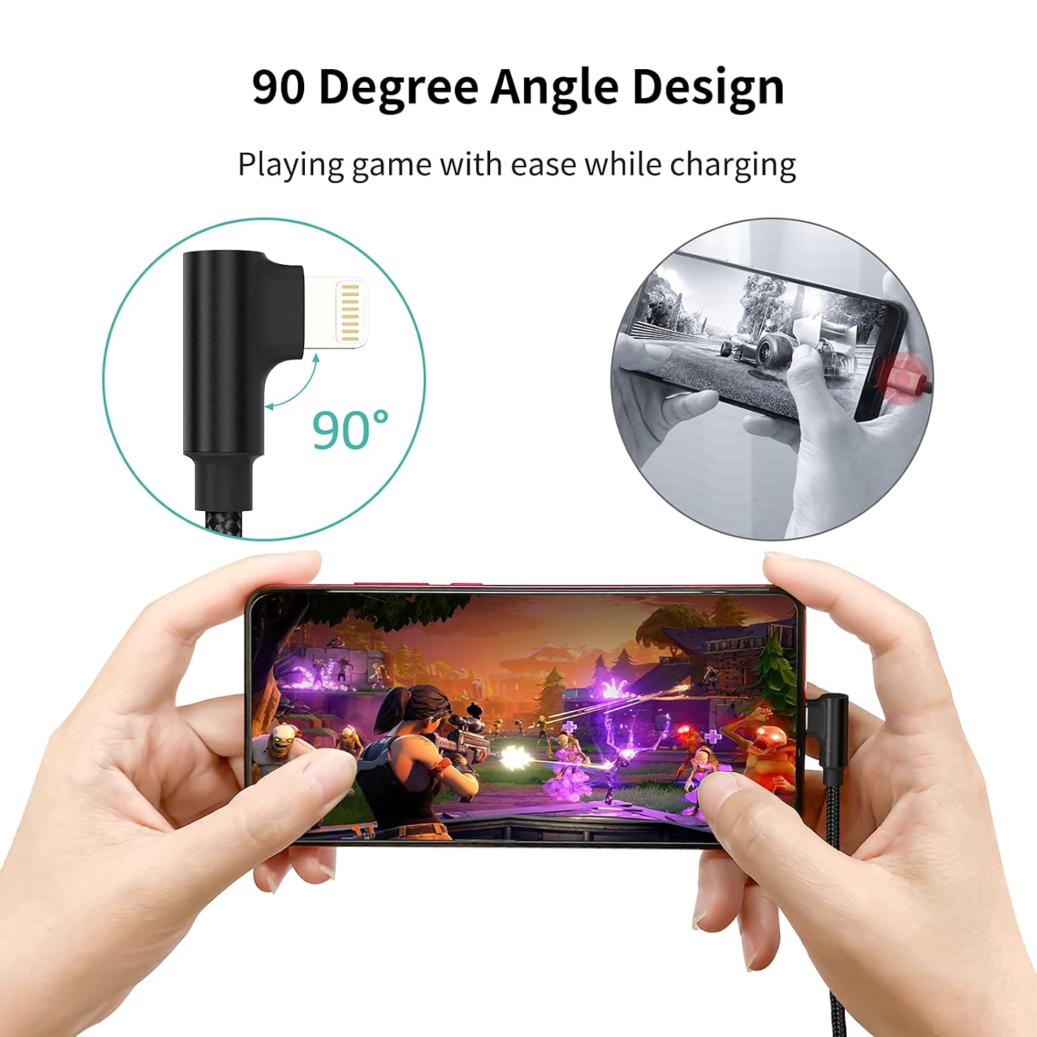 Discount 90% 1ft Right Angle Lightning Cable Short, 3 Pack Braided Fast Charging USB to iPhone Charger Cord 90 Degree Compatible with Apple iPhone 12 11 Pro Max Xs Xr X 5 6 7 8 Plus SE, iPad Air/Mini Discount 1ft Right Angle Lightning Cable Short, 3 Pack Braided Fast Charging USB to iPhone Charger Cord 90 Degree Compatible with Apple iPhone 12 11 Pro Max Xs Xr X 5 6 7 8 Plus SE, iPad Air/Mini