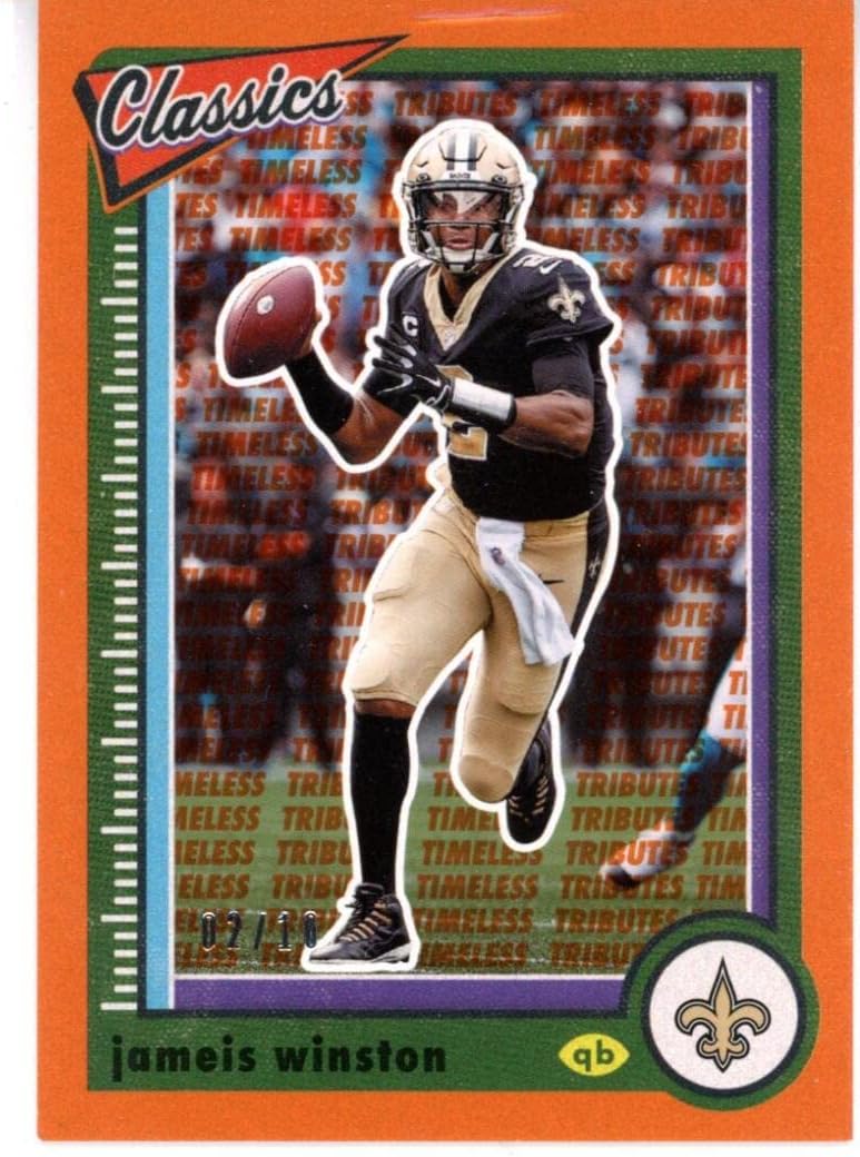 2022 Panini Classics Premium Edition Timeless Tributes Orange #70 Jameis Winston New Orleans Saints NFL Football Card /10 NM-MT