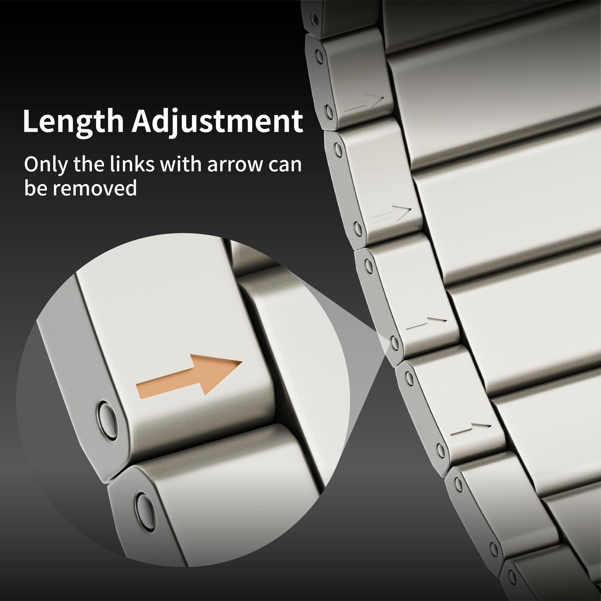 Tytanowy pasek do Apple Watch Ultra 2/Ultra 49 mm, regulowane zapięcie magnetyczne Tytanowe paski metalowe, męski pasek do smartwatcha do Ultra 2/Ultra z powłoką odporną na zarysowania DLC