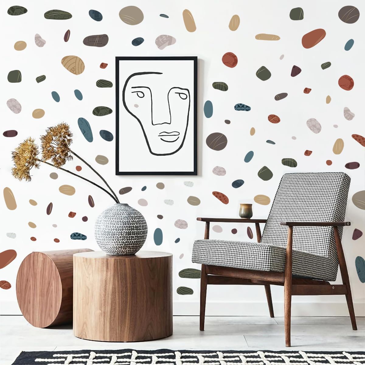 Décoration murale à pois style bohème pour créer un cocon doux pour bébé