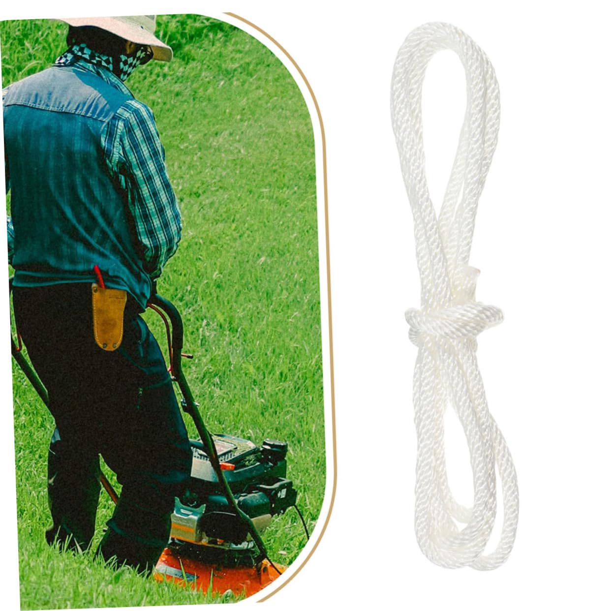 BESTonZON 50pièces Cordon De Démarrage Pour Tondeuse à Gazon Corde De Lanceur à Rappel Automatique Pour Moteur à Essence Cordon De Démarrage Pour Générateur Tronçonneuse Et Moteur