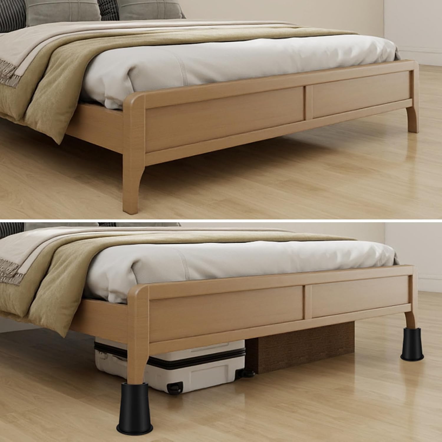 Bed Risers - Adjustable Bed Leg Extender Stand, Heavy Duty Furniture Lift Support Blocks for Chair Sofa Desk Couch | for Family Friends Women Home Office Indoor Use