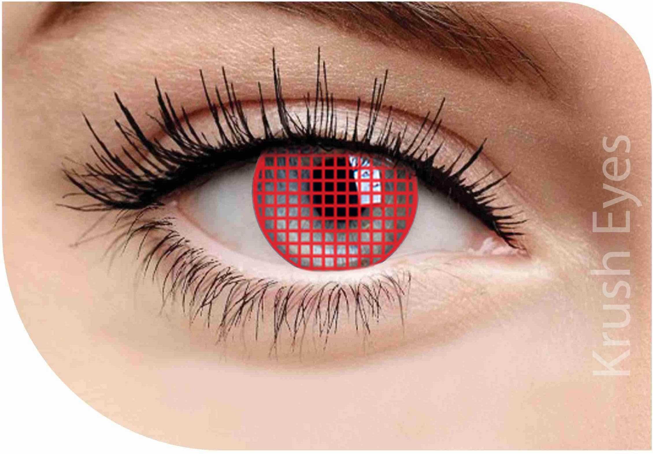 Original Sharingan Crazy Men Women Coloured Glamour Eyes Contact Lenses with Lens Case