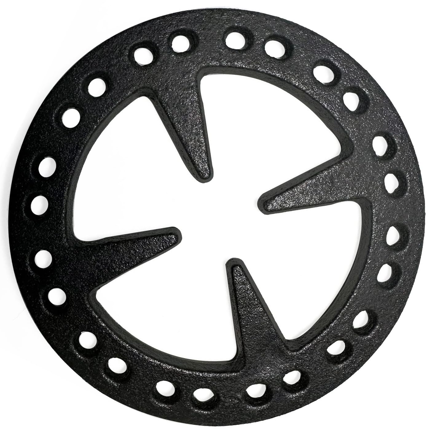 METER STAR Reductor de anillo de gas de hierro fundido de 5 pulgadas, soporte plano para cafetera turca, cafetera, moca en estufas de gas