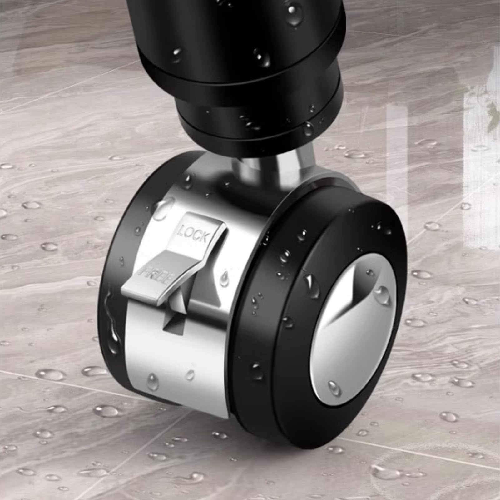 4 Stück verstellbare Schrankfüße, Möbelrollen, Universalrollen, Metall-Schrankbeine, Ersatz-Tischbeine, perfekt für Schränke, TV-Schränke, Nachttische (25-42 cm)