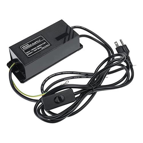 Miniatura 8 de YaeCCC Fuente de alimentación de 10KV 30mA para señal de neón de vidrio Transformador electrónico de luz de neón 120V AC 50Hz60Hz