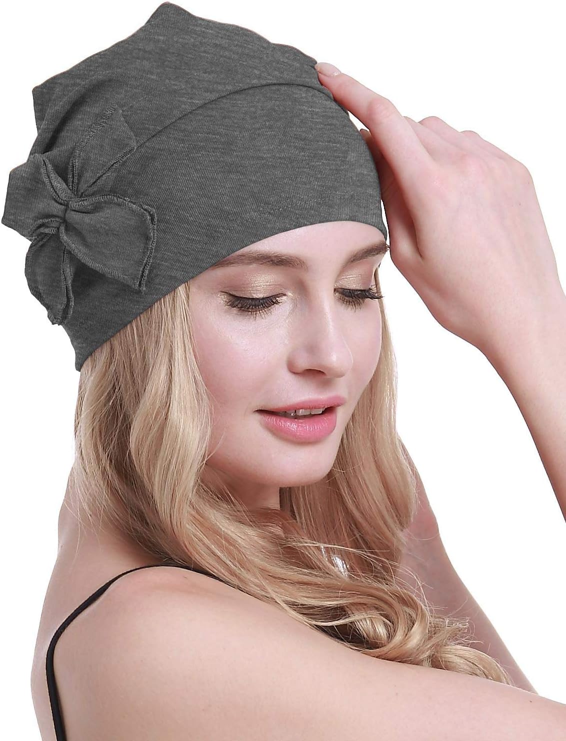 osvyo Cotton Chemo Turbans Headwear Beanie Hat Cap for Women Cancer Patient Hairloss - Image 5