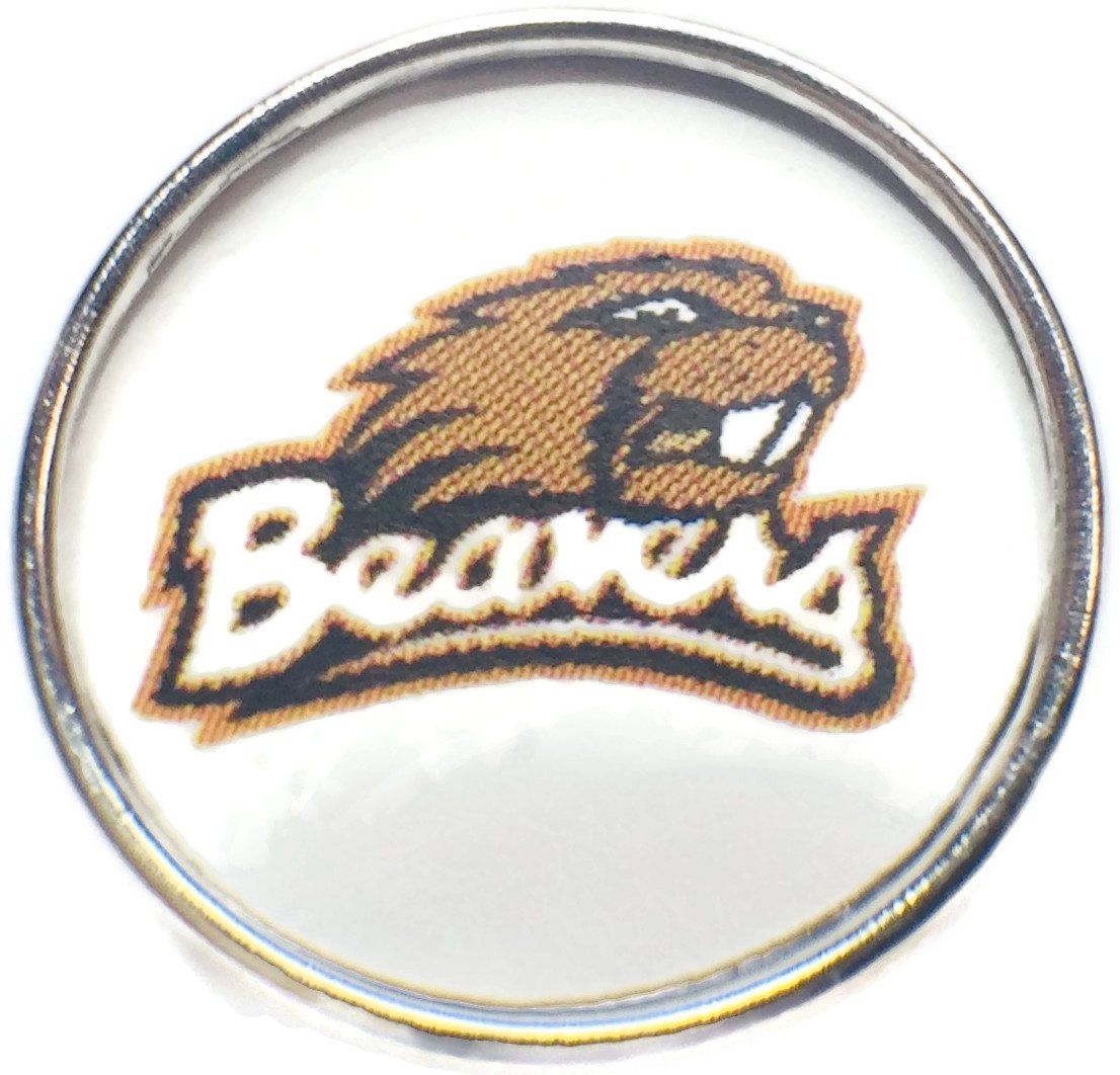 Snap Jewelry Oregon State Beavers College Logo Fashion University Snap Charm