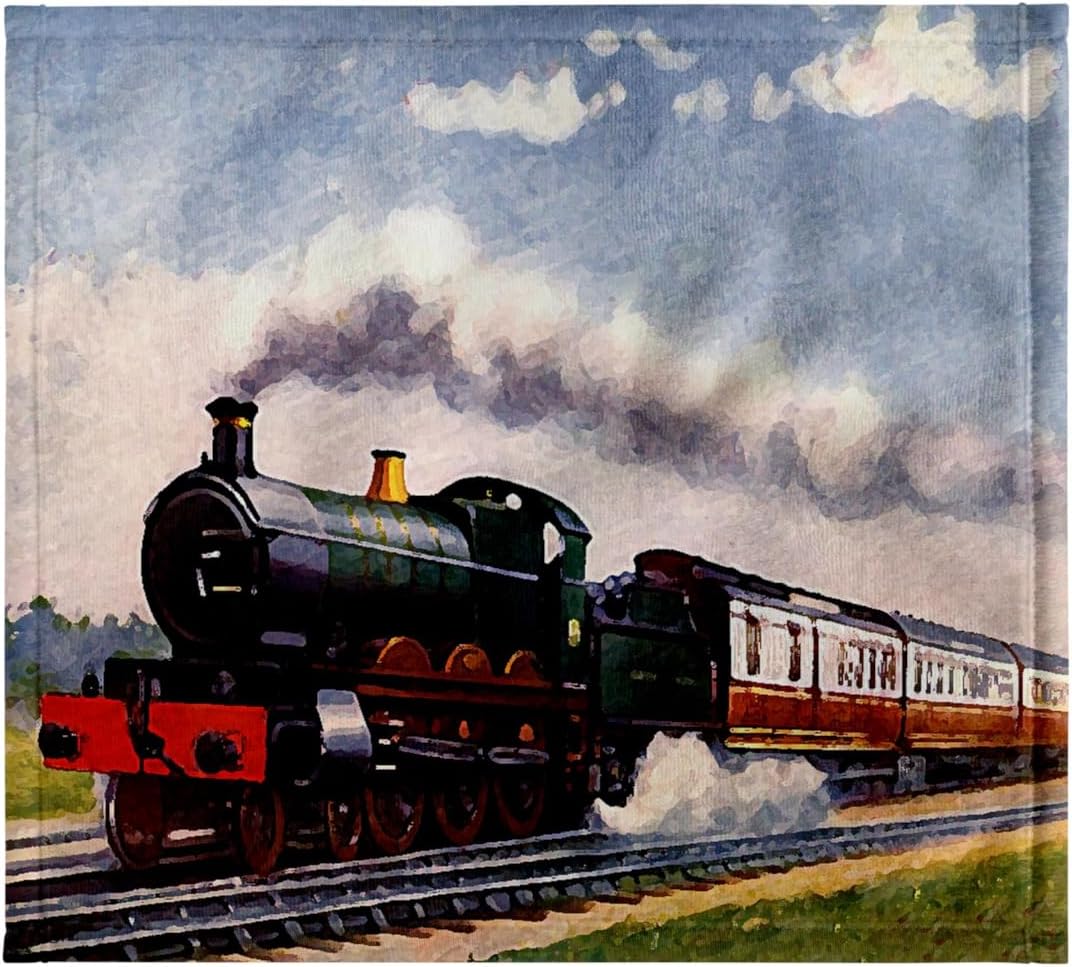 3dRose Steam Train 22x30 Bath Hand Pool Towel