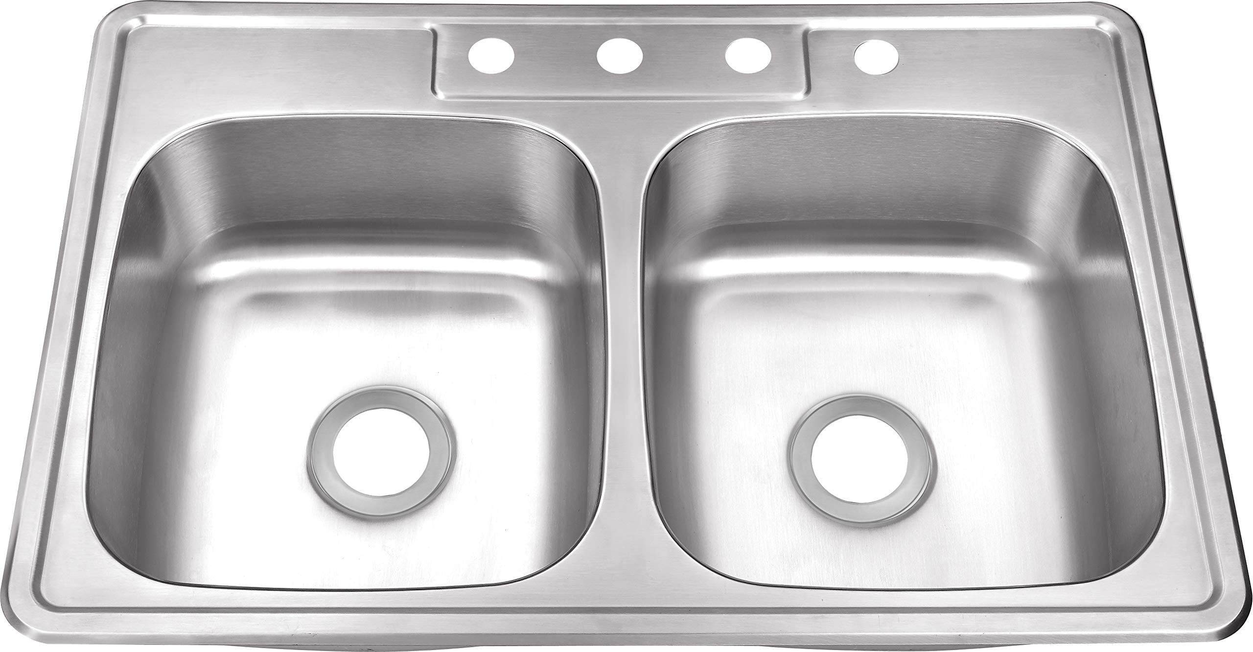 Tm5050 33 X 22 Stainless Steel Drop In Double Bowl Kitchen Sink Buy Online In India At Desertcart