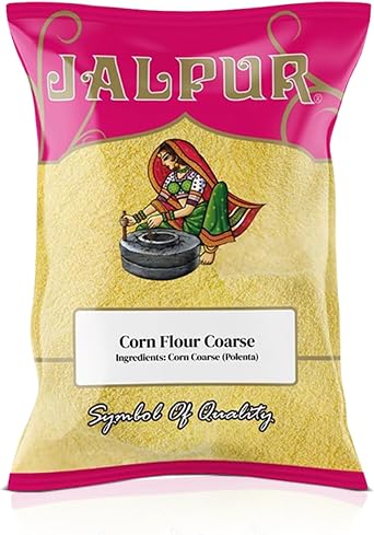 Jalpur Corn Flour Coarse 500g   Authentic Coarse Cornmeal for Traditional Recipes Like Tortillas, Tamales, Polenta & Ugali | Polenta | Pantry Essential