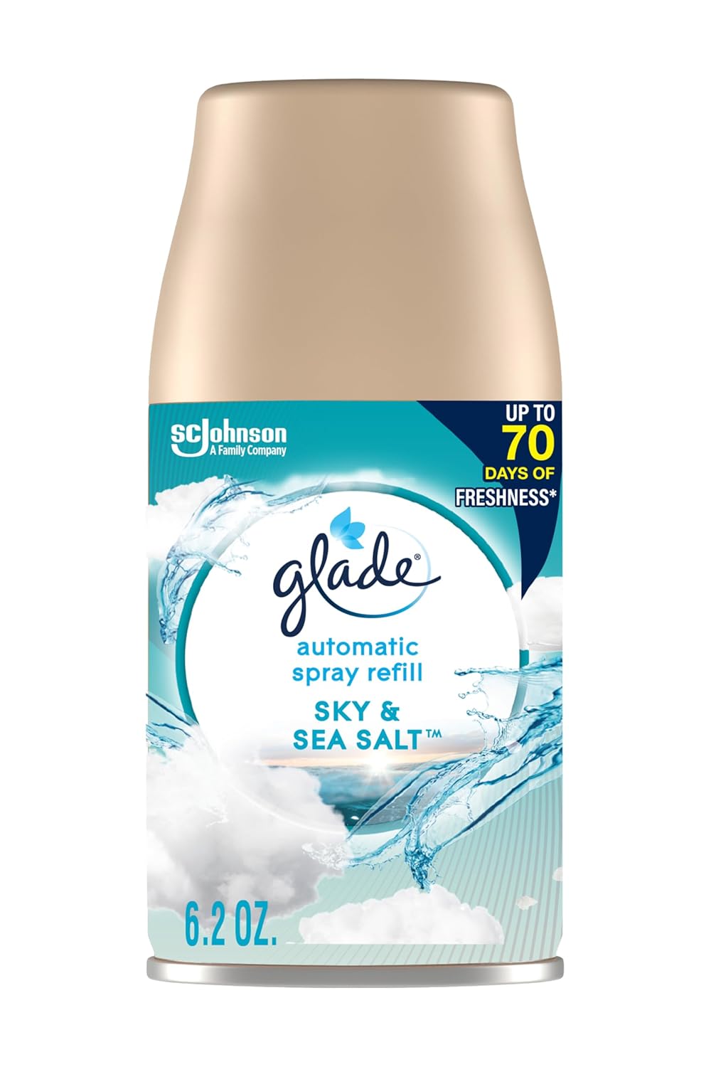 Glade Automatic Spray Refill Air Freshener for Home and Bathroom Sky Sea Salt 6 2 Oz