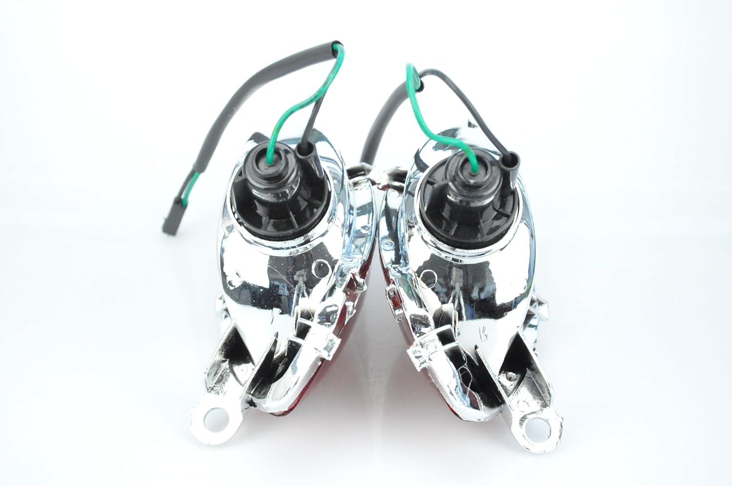 TOPZONE Fit for Suzuki 1999-2007 HAYABUSA - GSX1300R; Front Flasher Light Lamp Idicator Turn Signal+Halogen Bulbs (Smoke, STR Lens)