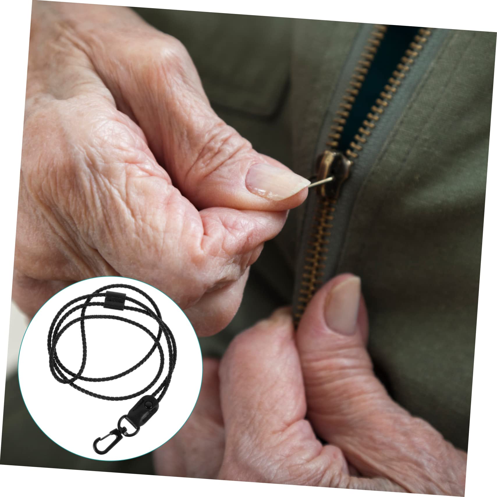 TOVINANNA Auxiliary Zipper Hook Self Zipper Helper Zip Aid Tool Zipper Helper for Boots Tassel Women Zipper Helper Zipper Pull Helper for Shoes Zipping Zippers Black Leather