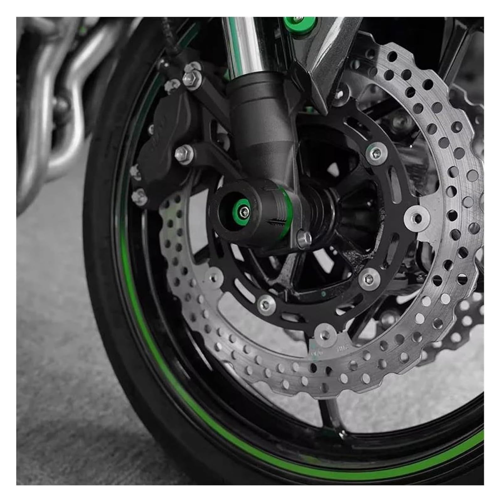 Crash Protector Front Fork Axle Slider Cap Motorcycle Kit
