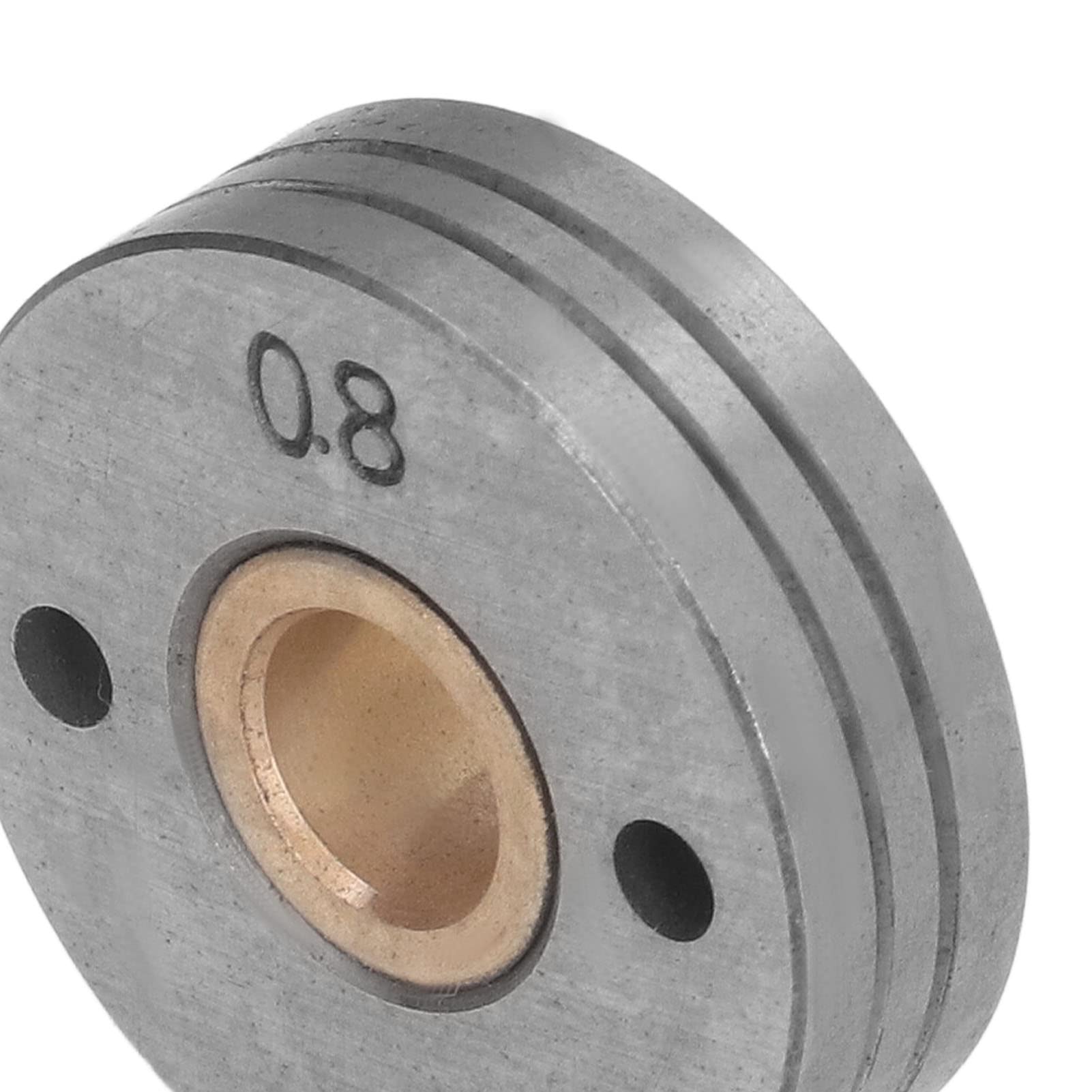 Wire Feed Drive Roller, 5PCS Bearing Steel Double Drive Welding Wire Rollers 0.8-1.0mm Groove, Suitable for BINZEl 15AK 24KD 36KD wire feeder, Made of Excellent Bearing Steel