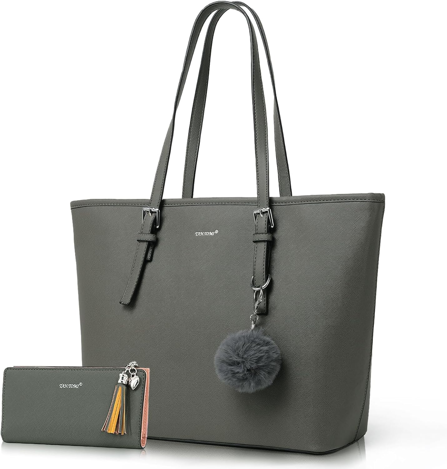 TANTOMI Tote Bags for Women, Handbags and Womens Purses Shoulder Purse Set for Travel Work