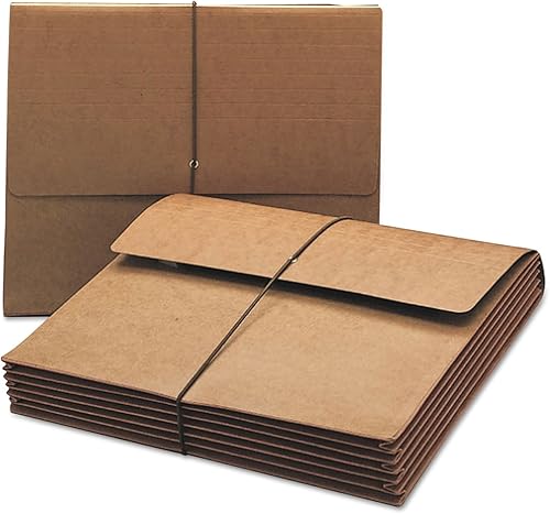 Miniatura 1 de Smead 71189 Carteras Exp extra anchas de 5 1/4 pulgadas con cordón elástico Redrope Legal Rojo