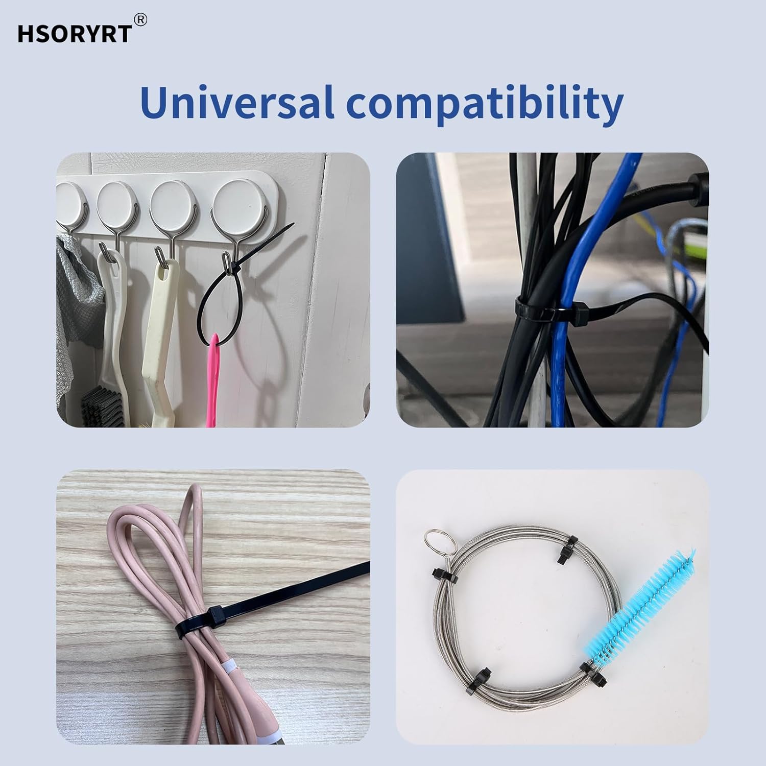 2000pcs Cable Ties, 18lbs Zip Ties, 4 inch Black Multi-Purpose Self-Locking Nylon Small Cable Management, UV Resistant Wire Ties, Plastic Ties for Home, Garage, Garden, Office, Workshop