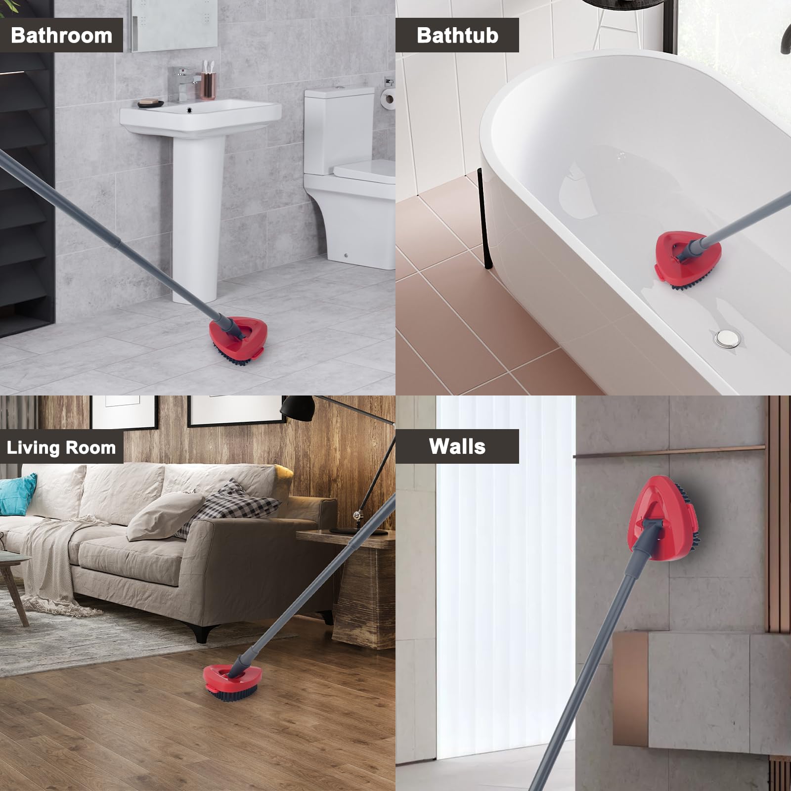 2x Scrub Bürstenkopf Für O-Cedar Spin Mop - Scheueraufsatz Für Bodenreinigung