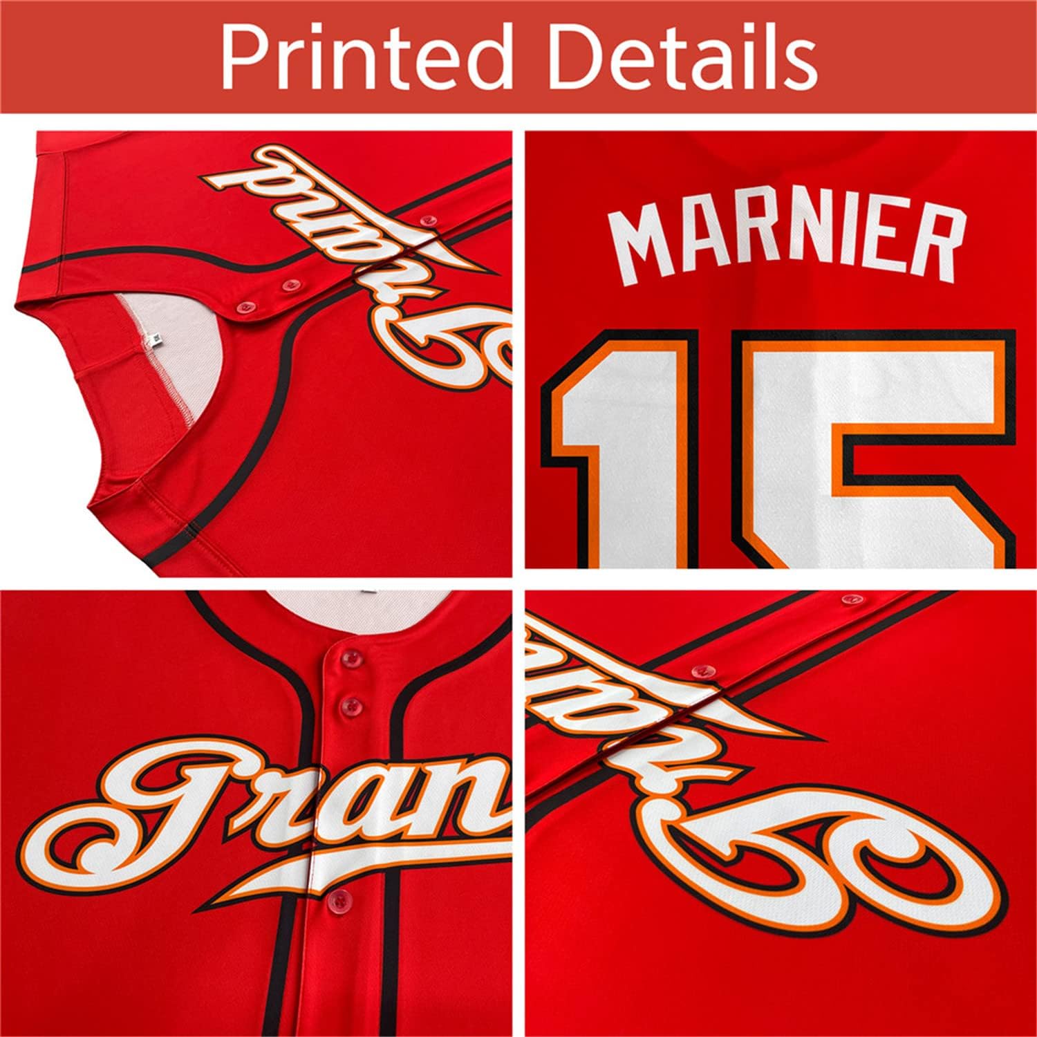 Custom Personalized Baseball Jersey Button Down Shirts Stitched Name Number for Men Women Youth Big Size