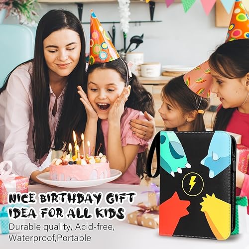 Miniatura 7 de Carpeta de tarjetas coleccionables con mangas, 400 bolsillos con 50 fundas extraíbles, álbum de coleccionista de tarjetas con funda de transporte