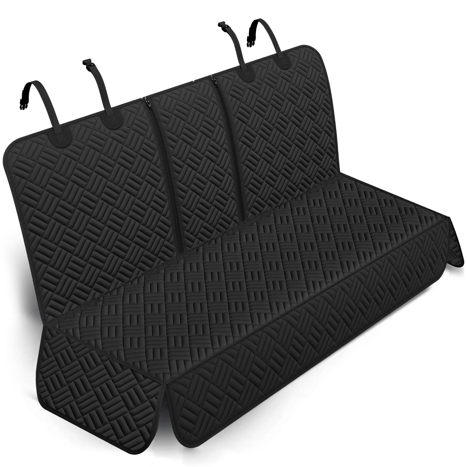Brlako Dog Car Seat Cover, Back Seat Protector for Pet & Kids, Non Slip Scratch Resistant, Easy Clean, Universal Fit Midsize SUVs/Trucks- Isofix Compatible, 140x47x57.4CM (56Inch)