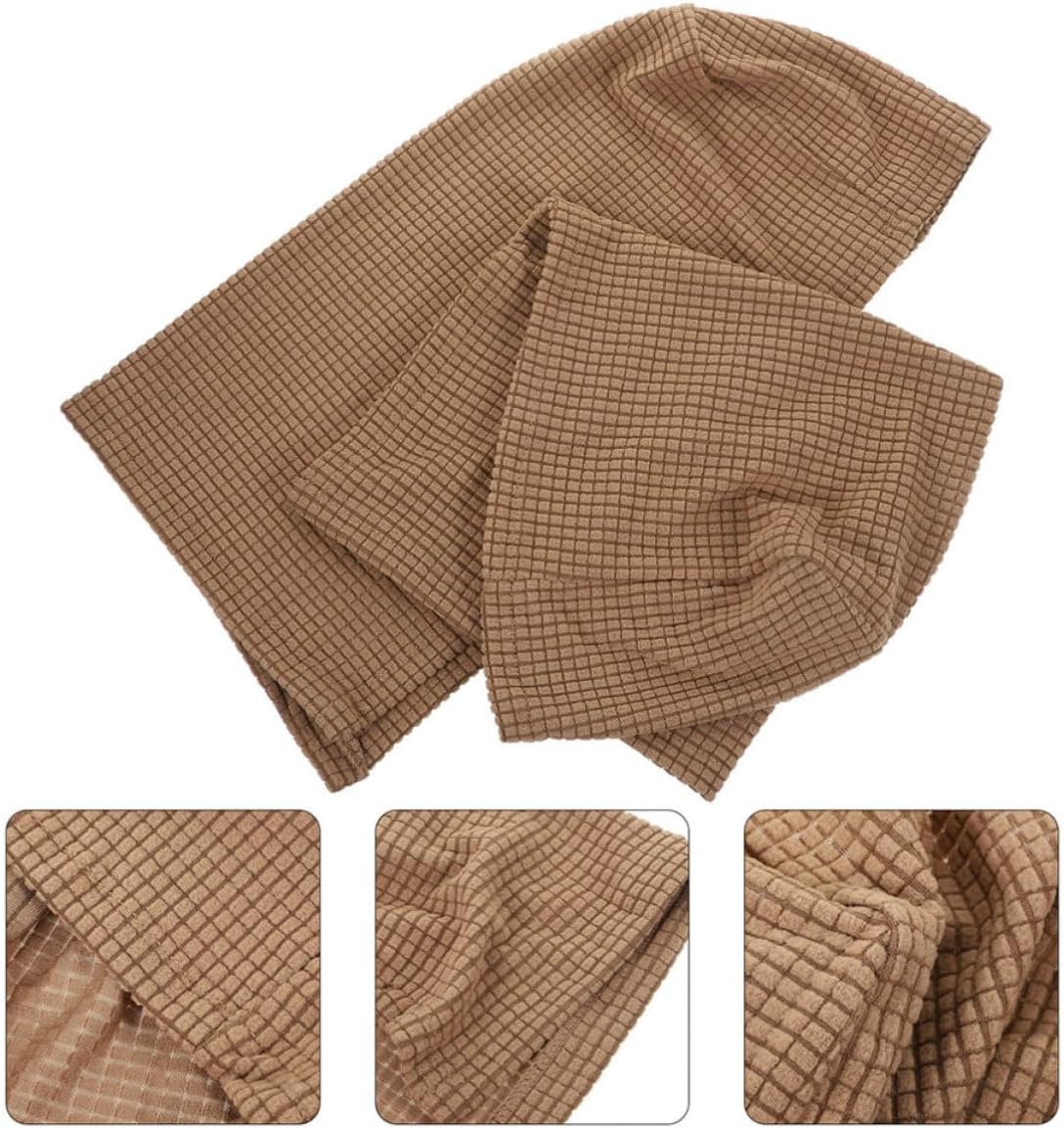 4pcs Soft Polyester Sofa Armrest Covers with Elastic Design, Universal Fit Couch Arm Protectors for Home and Living Room Use in Colder Seasons