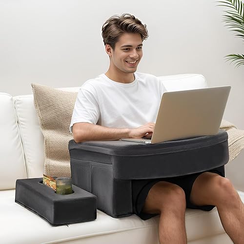 Miniatura 9 de Almohada de cuña de cama tamaño King (76 x 10 x 6 pulgadas), cuña de almohada de cabecero, cuña de colchón, relleno de espacio para cama, cuña de