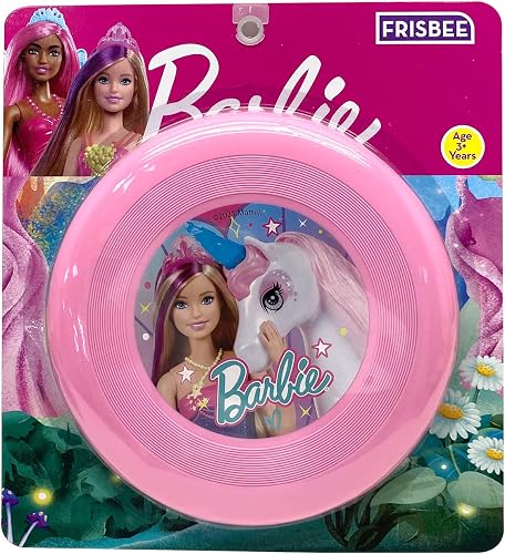 Barbie Frisbee 2-in-1 Bubble Fan Toy, Multicolor