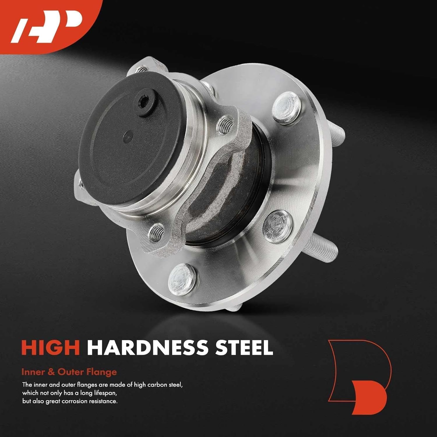 A-Premium 2 x Rear Wheel Bearing and Hub Assembly Compatible with Mazda 3 2004-2008 (Non-ABS Model & with 5-Lug)