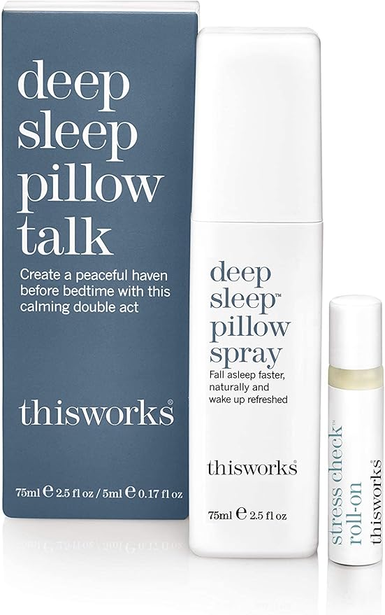 This Works Deep Sleep Pillow Talk Kit with AwardWinning Deep Sleep Pillow Spray, 75ml & Stress